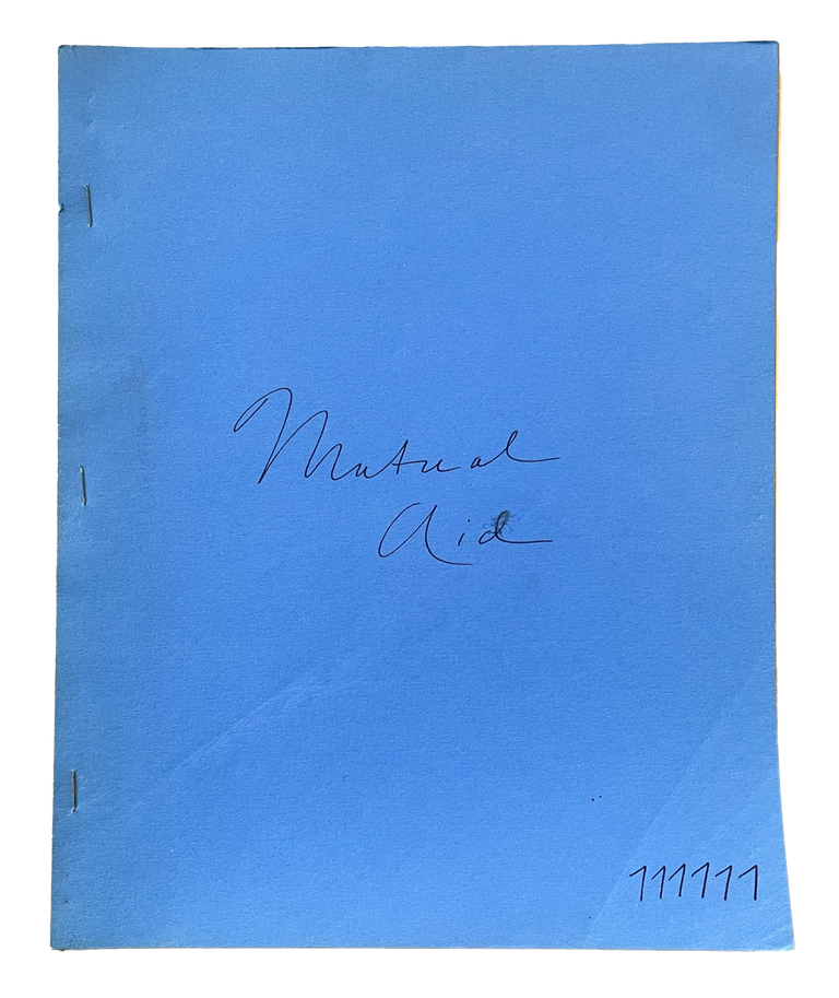 Mutual Aid. Bernadette Mayer. Mademoiselle de la Mole Press. 1985.