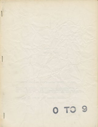 0 to 9, nos. 1–6 plus Street Works supplement to no. 6. 1967–1969. (Complete run.). Bernadette Mayer, Vito Acconci.
