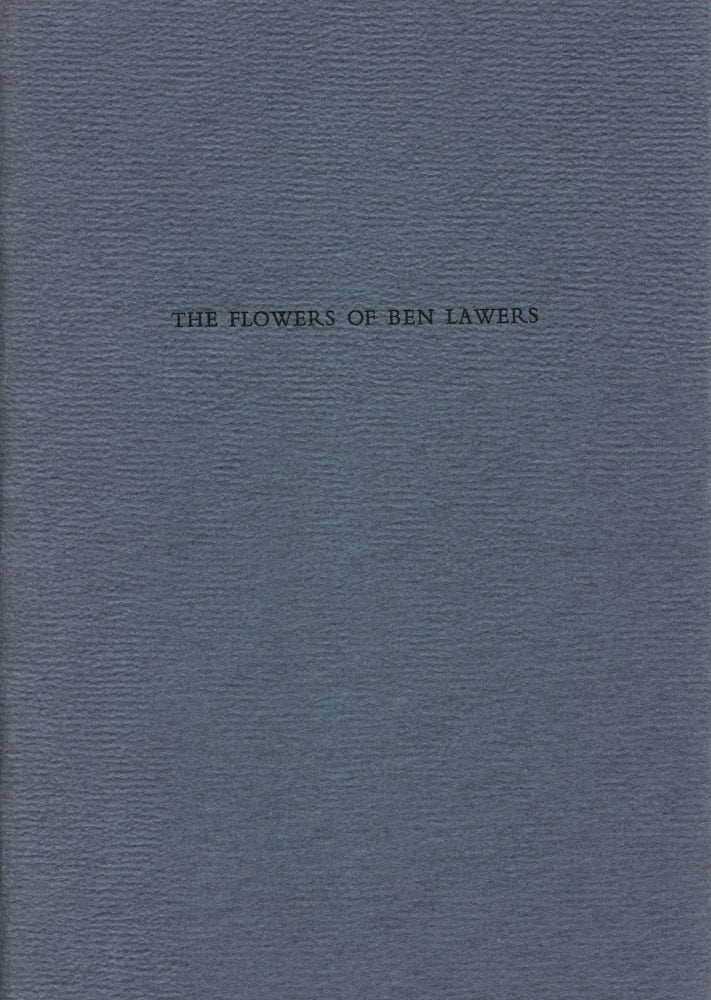 The Flowers of Ben Lawers. Thomas A. Clark. Moschatel Press. 1989.