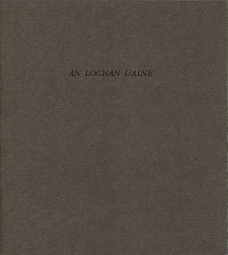 An Lochan Uaine. Thomas A. Clark. Moschatel Press. [1993].