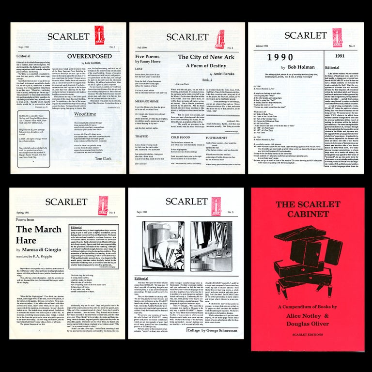 Scarlet, nos. 1–6/7. Sept. 1990–Mar. 1992. Alice Notley, Douglas Oliver.