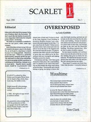 Scarlet, nos. 1–6/7. Alice Notley, Douglas Oliver. Sept. 1990–Mar. 1992.