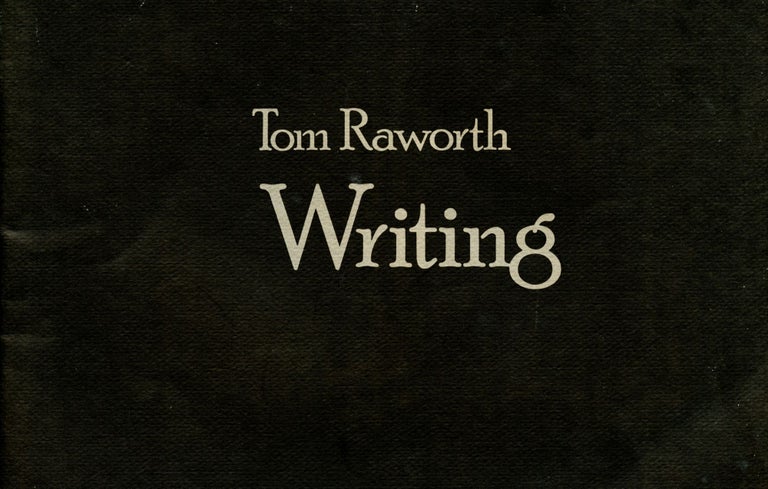 Writing. Tom Raworth. The Figures. 1982.
