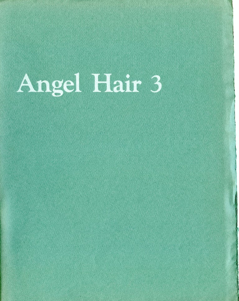 Angel Hair, no. 3. Summer 1967. Anne Waldman, Lewis Warsh.