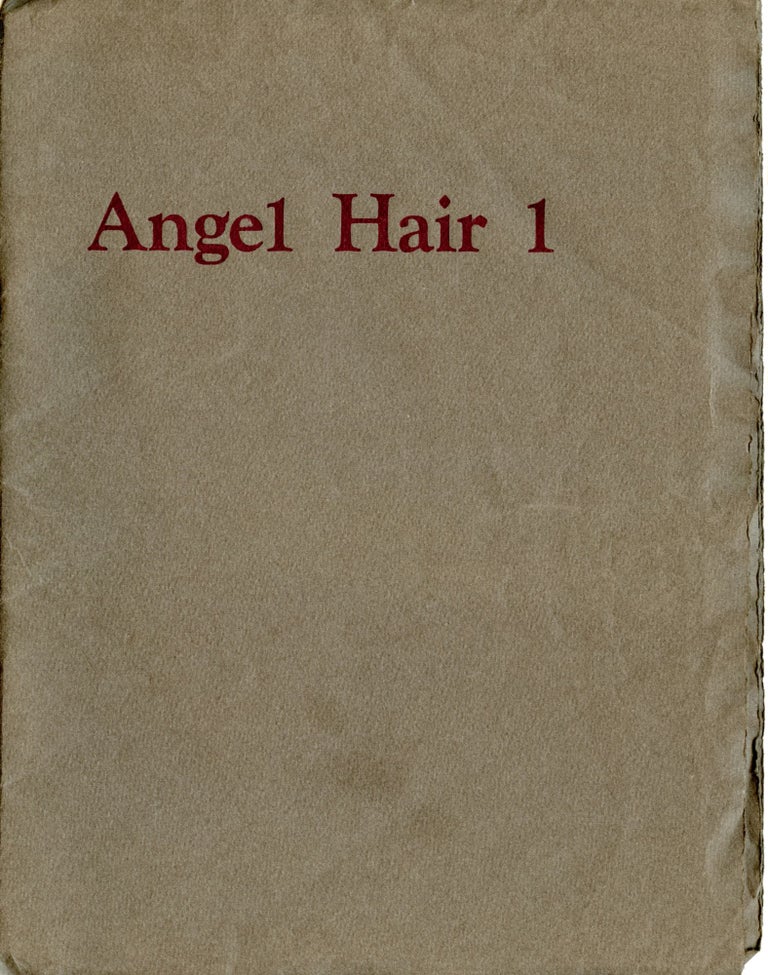 Angel Hair, no. 1. Spring 1966. Anne Waldman, Lewis Warsh.