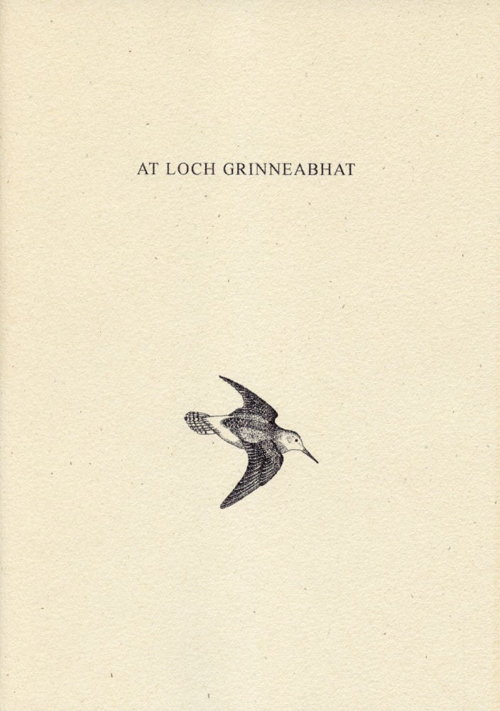 At Loch Grinneabhat. Thomas A. Clark, Laurie Clark. Moschatel Press. 2004.