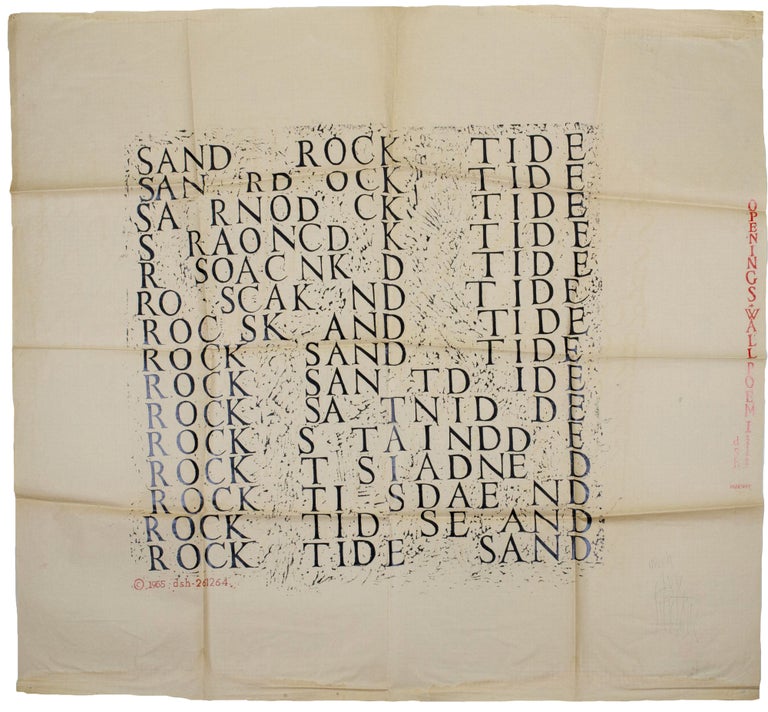 Sand Rock Tide. dsh, Dom Sylvester Houédard. Openings Press. 1964.