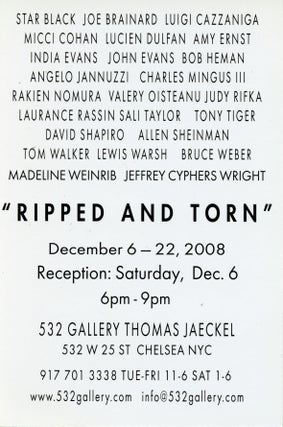 "Ripped and Torn." Joe Brainard. 532 Gallery Thomas Jaeckel. 2008.