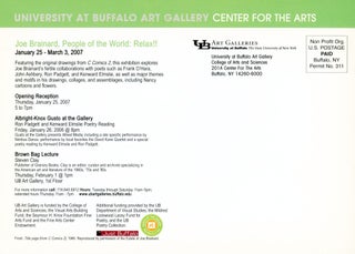 Joe Brainard, People of the World: Relax!! Joe Brainard. University of Buffalo Art Galleries. 2007.