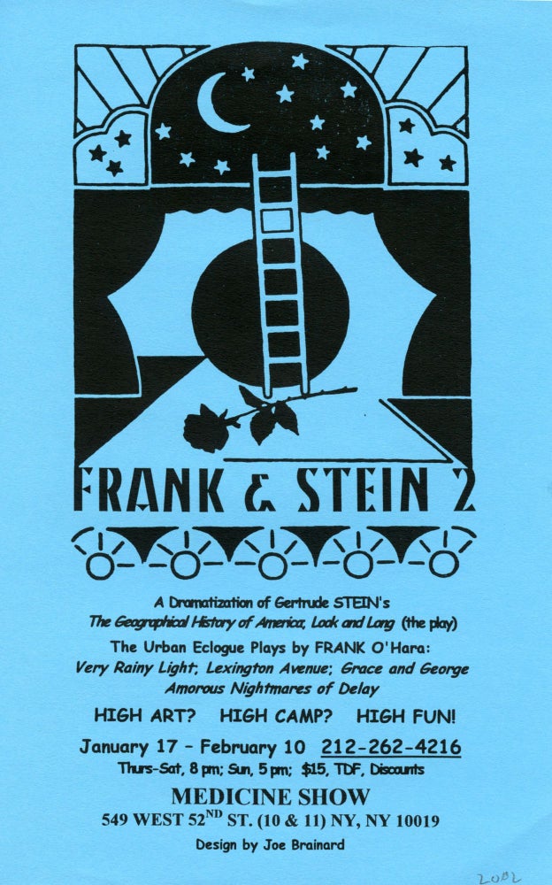 Frank & Stein 2. Joe Brainard. Medicine Show. [2002].
