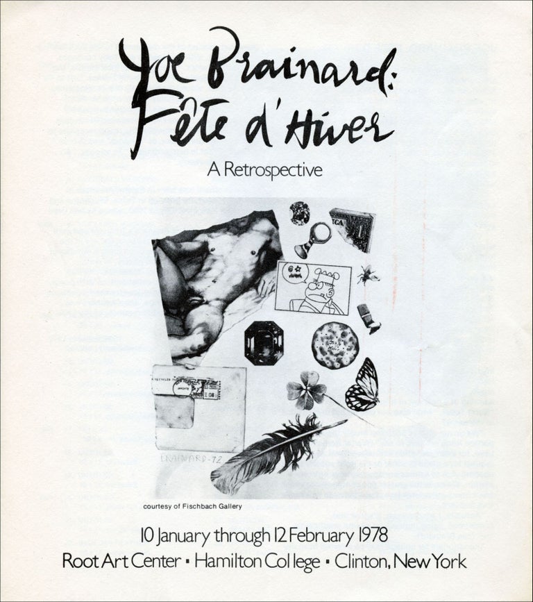Joe Brainard: Fête d’Hiver: A Retrospective. Joe Brainard. Root Art Center. 1978.