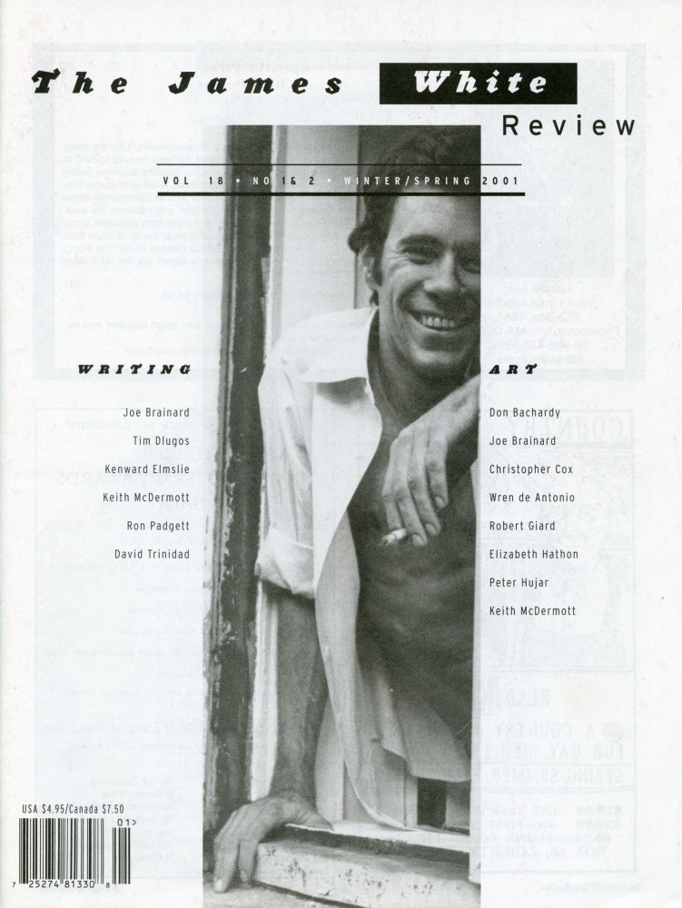 The James White Review, vol. 18, nos. 1 & 2. Winter/Spring, 2001. Patrick Merla, Joe Brainard.