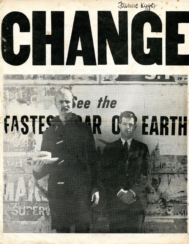 Change. Richard Brautigan, Ron Loewinsohn. [1963].