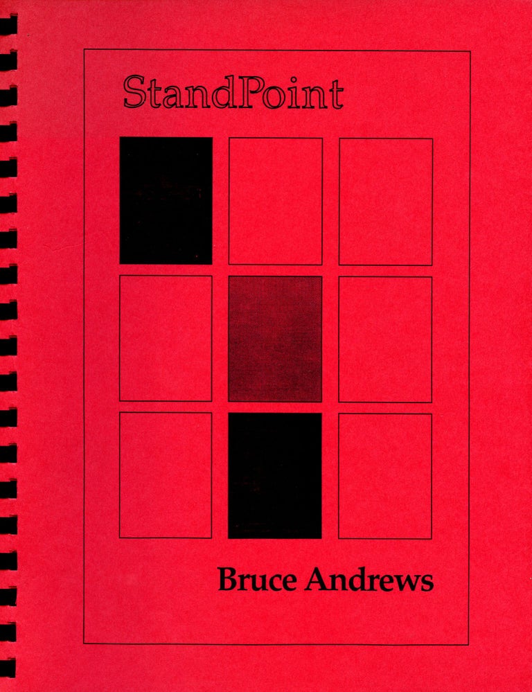 StandPoint. Bruce Andrews. Score Publications. [1991].