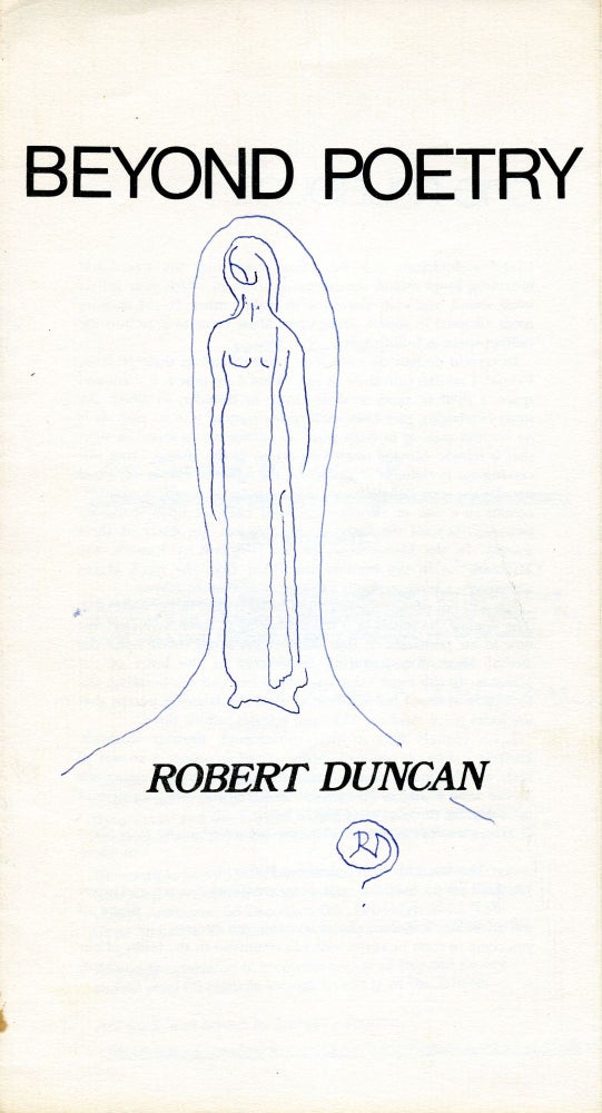 The Museum. (Beyond Poetry.). Robert Duncan. Beyond Poetry. 1972.