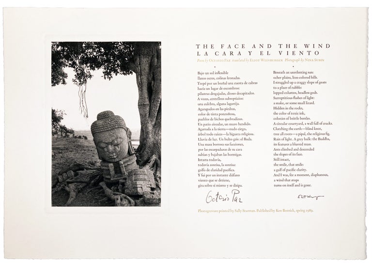 Ken Botnick The Face and the Wind / La Cara Y El Viento | Octavio Paz, Eliot Weinberger