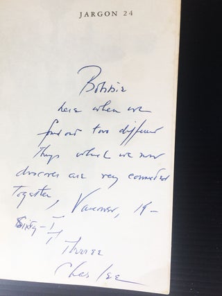 The Maximus Poems (inscribed). Charles Olson. Jargon/Corinth. 1960.