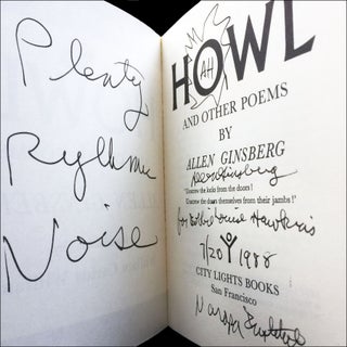 Howl (inscribed). Allen Ginsberg. City Lights. 1956, 1959.