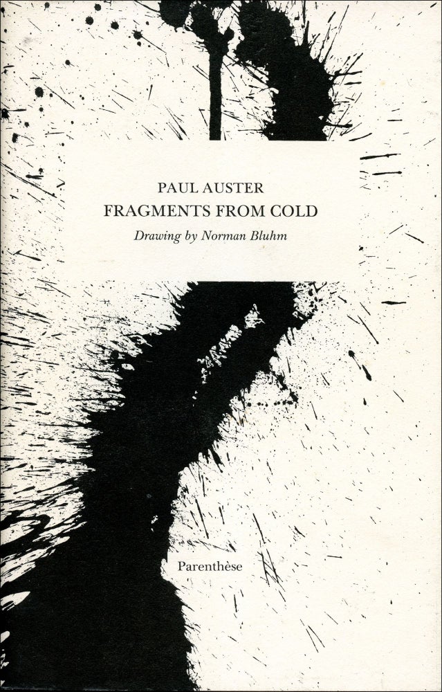Fragments from the Cold. Paul Auster. Parenthèse. 1977.