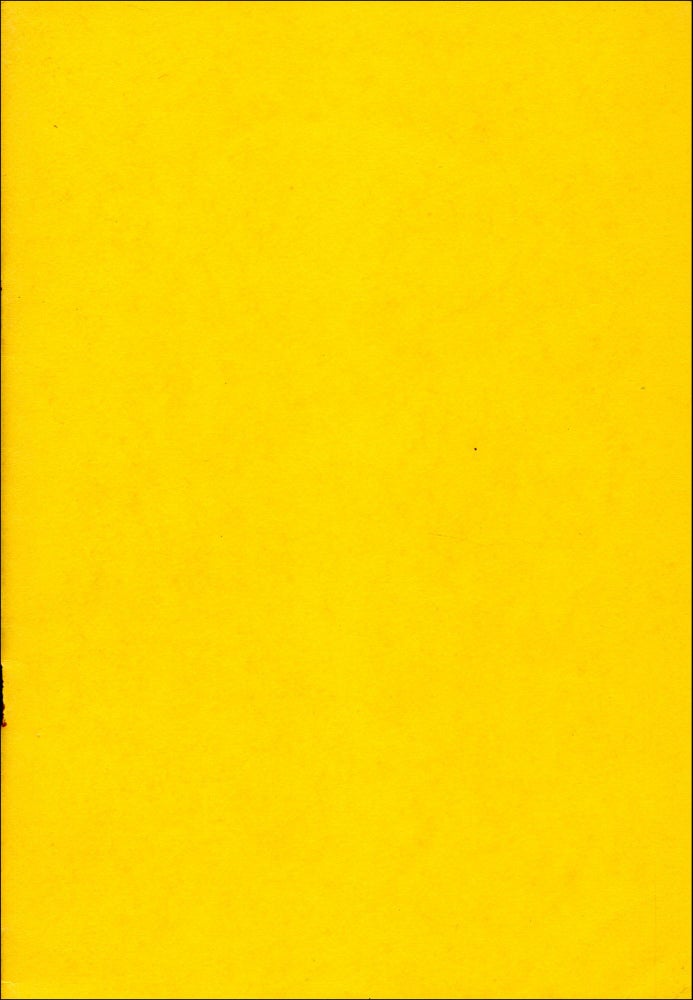 The No Book. Tom Clark. An Ant's Forefoot Eleventh Finger Voiceprint Edition. 1971.
