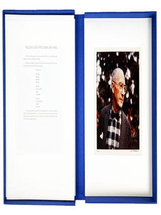A Palpable Elysium: Photographs. Guy Davenport Basil Bunting, Aaron Siskind, Ezra Pound, Henry Miller, Paul Metcalf, Thomas Merton, James Laughlin, Robert Duncan, William Carlos Williams. Dim Gray Bar Press. 1997.
