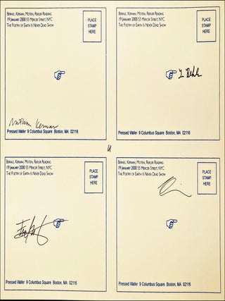 Pressed Wafer Portfolio. Bill Corbett, Bernadette Mayer, Clark Coolidge, Fanny Howe, Paul Auster, Michael Gizzi, Bill Berkson. Pressed Wafer. 1999–2000.