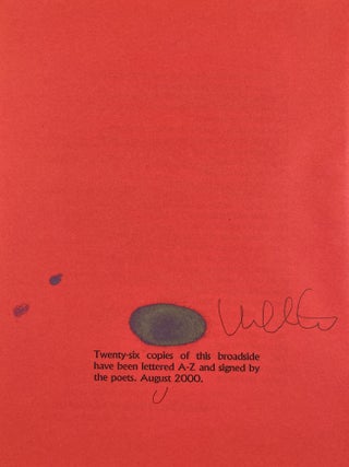 Pressed Wafer Portfolio. Bill Corbett, Bernadette Mayer, Clark Coolidge, Fanny Howe, Paul Auster, Michael Gizzi, Bill Berkson. Pressed Wafer. 1999–2000.