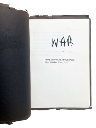 War O/3. Leslie Scalapino, Norma Cole, Laura Moriarty, Alan Davies, Jerry Estrin, Fanny Howe. O Books. n.d.