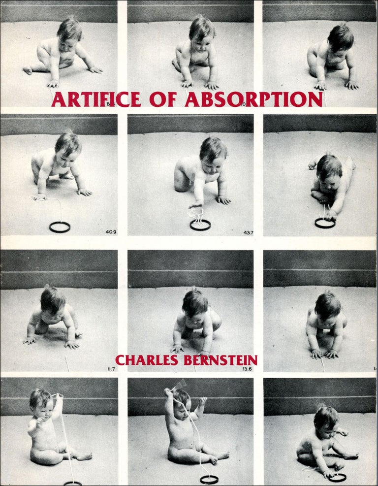 Artifice of Absorption. Charles Bernstein. Singing Horse Press. 1987.