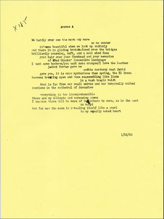 Art with the Touch of a Poet: Frank O'Hara. Hildegard Cummings, Fairfield Porter, Morton Feldman, Larry Rivers, Joe Brainard, Frank O'Hara. The William Benton Museum of Art, The University of Connecticut, Storrs. 1983.