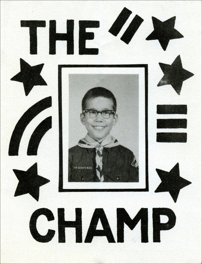 "The Champ." Kenward Elmslie, Joe Brainard. [Gotham Book Mart]. [1968].