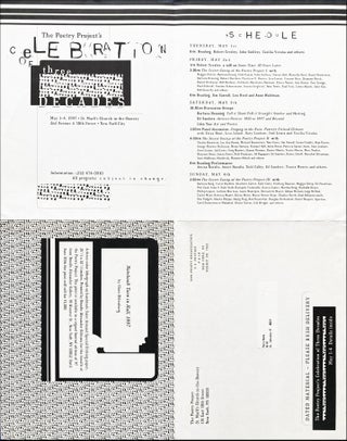 The Poetry Project's Celebration of Three Decades. Claes Oldenburg. The Poetry Project. 1997.