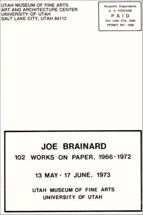 Joe Brainard: 102 Works on Paper, 1966–1972. Joe Brainard. Utah Museum of Fine Arts. 1973.