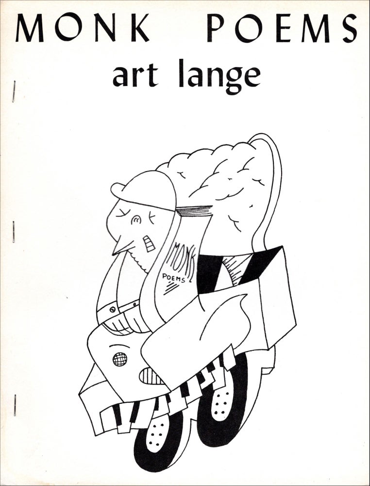 The Monk Poems. Art Lange. Frontward Books. 1977.
