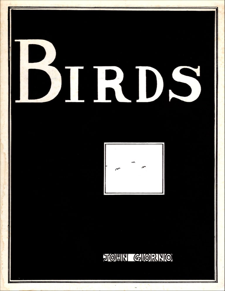 Birds. John Giorno. Angel Hair Books. 1971.
