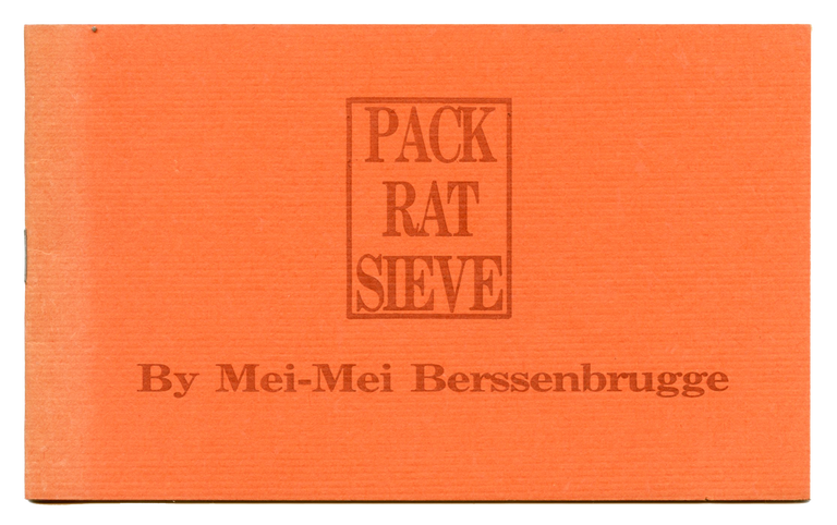 Rat Pack Sieve. Mei-Mei Berssenbrugge. Contact II. 1973.