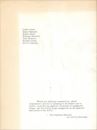 SET, no. 2. Gerrit Lansing. 1963.