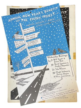 Posters from the Poetry Project at St. Mark's Church 1974–1975 Monthly Reading Series. Paula North. N.p. 1974–1975.