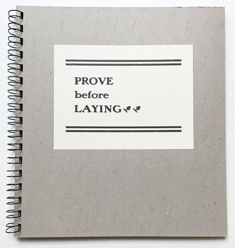 Prove before Laying: Figuring the Word. Johanna Drucker. Druckwerk. 1997.