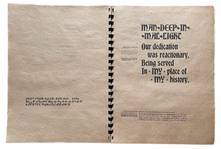 From A to Z: Our An (Collective Specifics) an im partial bibliography. Johanna Drucker. Chased Press. 1977.