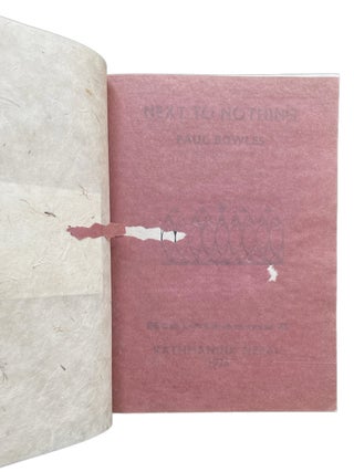 Next to Nothing. Paul Bowles. Bardo Matrix. 1976.