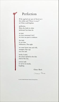 Women Writing Poetry in America: Poetry Broadsides by California Women Printers. Diane Middlebrook, Kathy Walkup. Matrix Press & The Center for Research on Women (Stanford University). 1982.