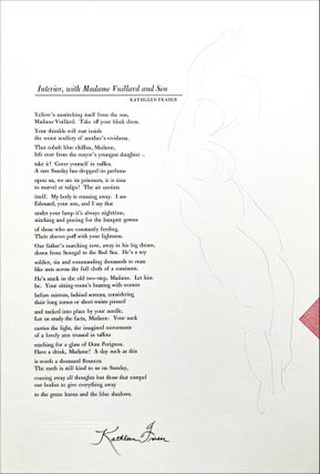 Women Writing Poetry in America: Poetry Broadsides by California Women Printers. Diane Middlebrook, Kathy Walkup. Matrix Press & The Center for Research on Women (Stanford University). 1982.