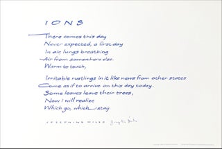 Women Writing Poetry in America: Poetry Broadsides by California Women Printers. Diane Middlebrook, Kathy Walkup. Matrix Press & The Center for Research on Women (Stanford University). 1982.