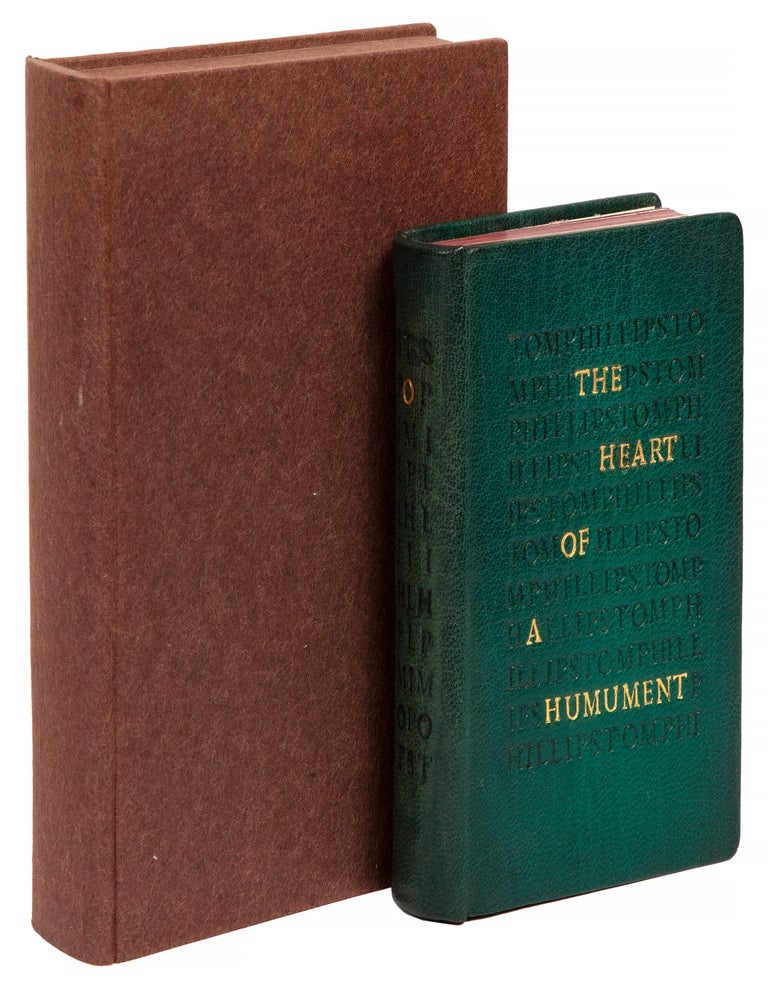 Heart of a Humument (competition binding). Tom Phillips. [Edition Hansj&ouml;rg Mayer]. [1988].