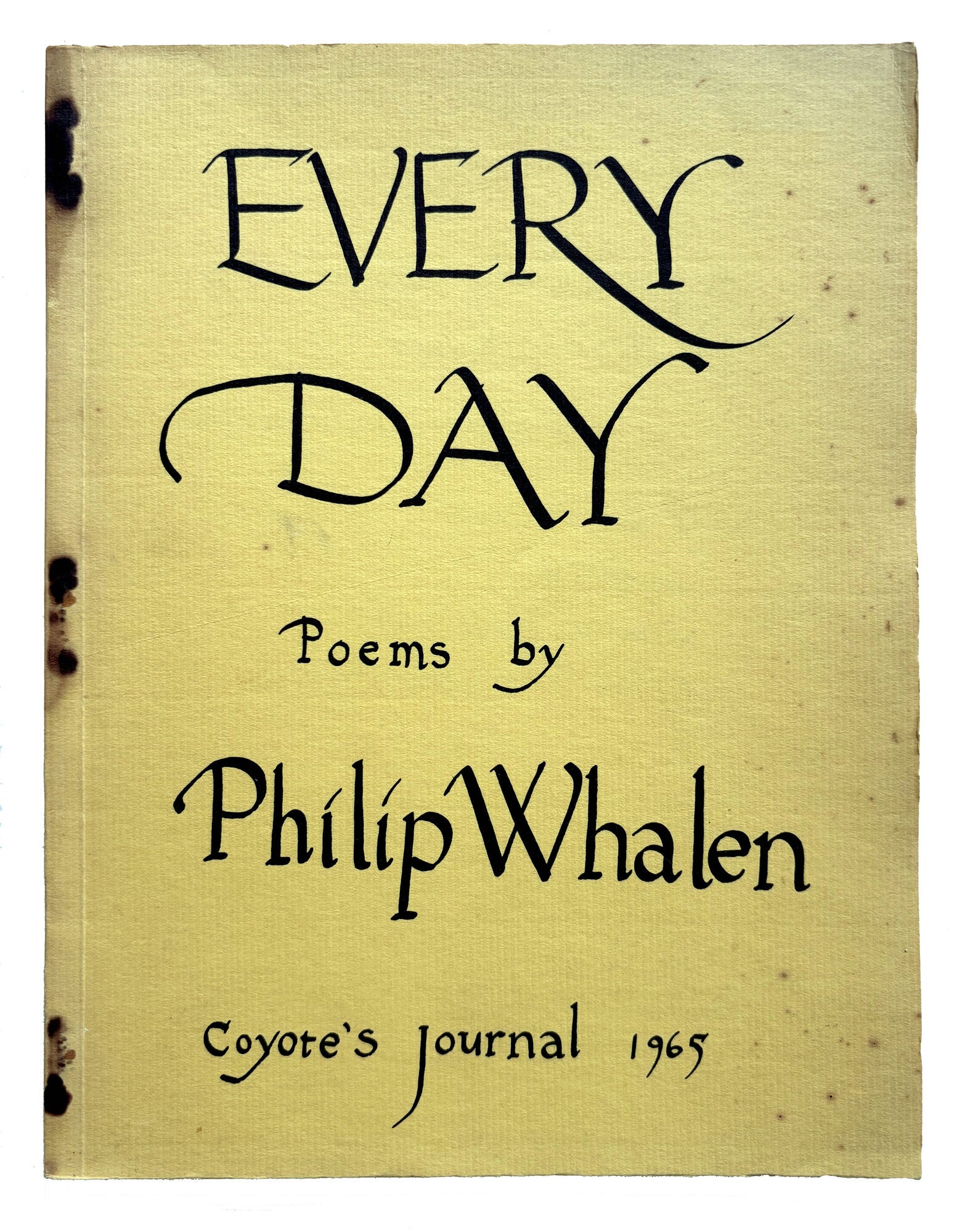 Every Day: Poems by Philip Whalen | Philip Whalen