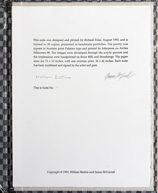 Marmalade: Drifts, Gists, Versions, Drafts & Takes from the Poems of Stéphane Mallarmé. William Benton, James McGarrell. Elephant's Foot Press. 1993.