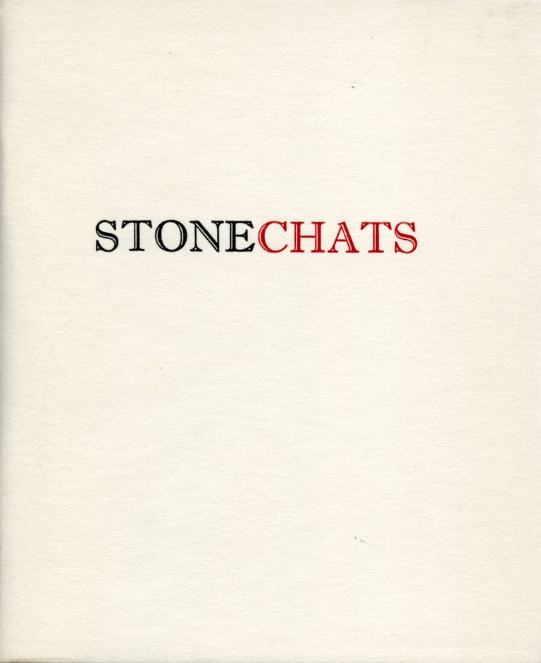 Stonechats. Ian Hamilton Finlay. Wild Hawthorn Press. 1967.