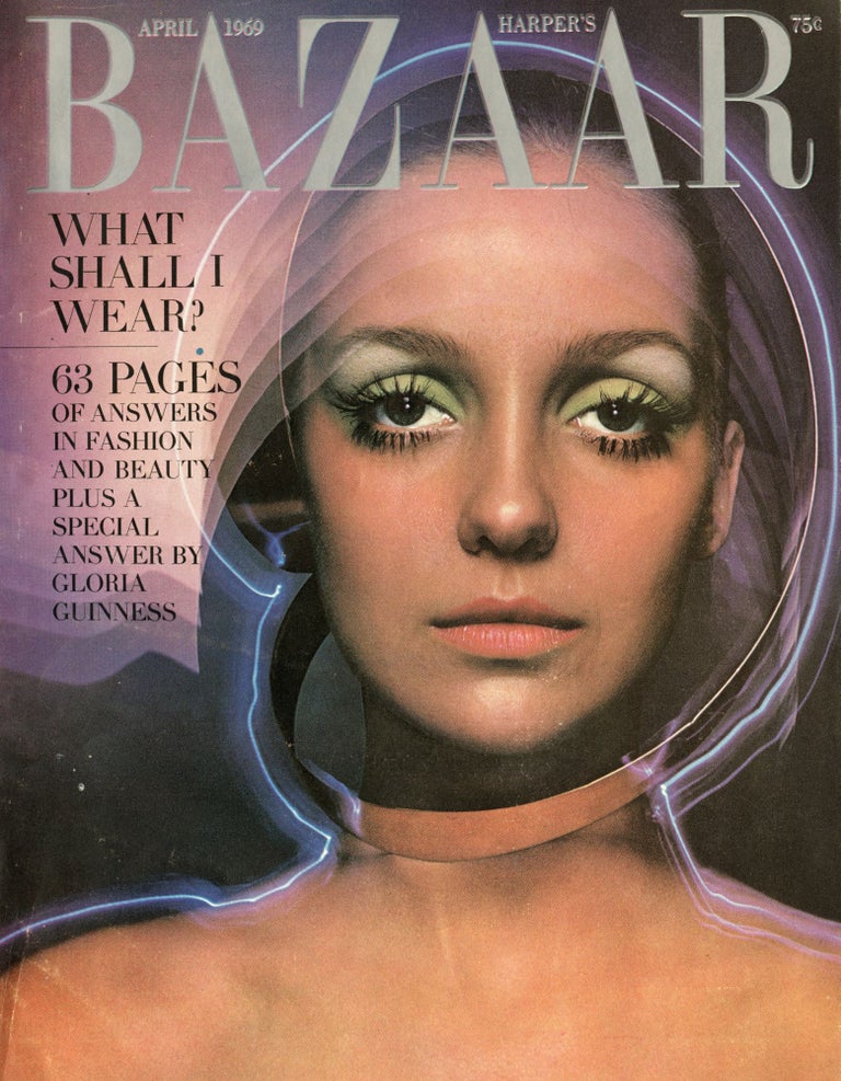 Harper’s Bazaar, no. 3089. April 1969. Ian Hamilton Finlay, Nancy White.