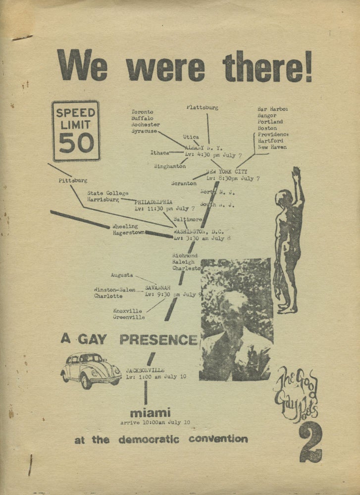 Playboy / We Were There! A Gay Presence at the Democratic Convention. John Wieners. The Good Gay Poets, 1972.